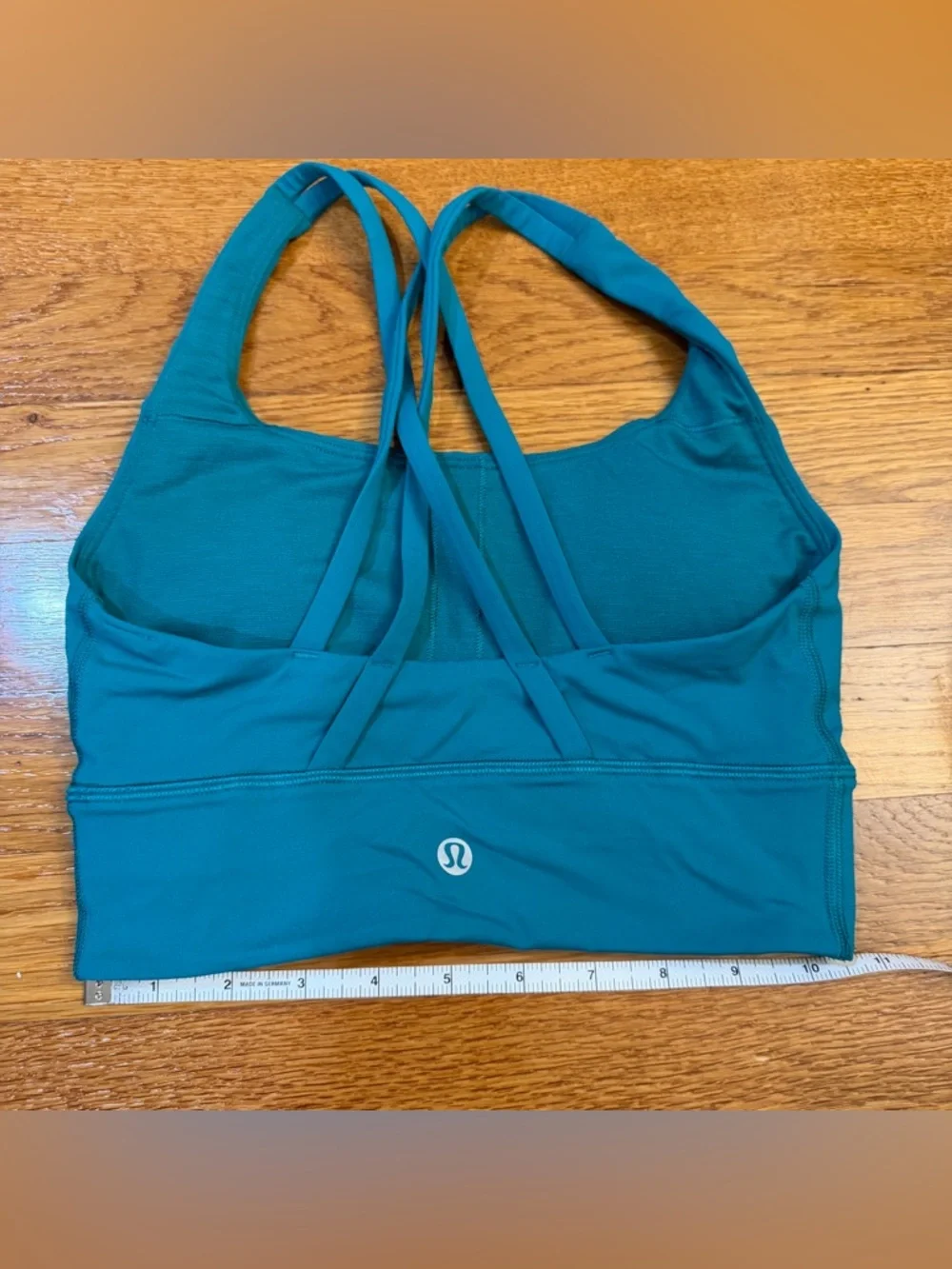 Lululemon Energy Longline Bra *Medium Support, B–D Cups Sonic Teal - Size 2